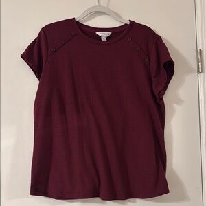 Women's Burgundy Top
